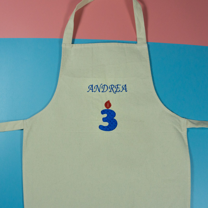 Regalos personalizados: Delantales personalizados: Delantal infantil BIO bordado