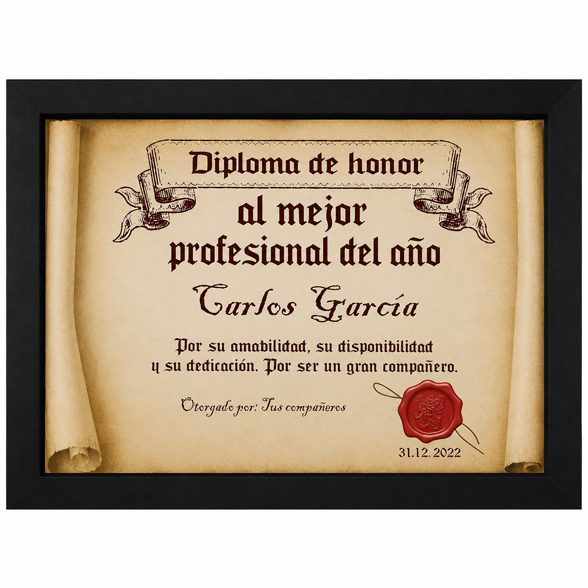 Si con marco negro