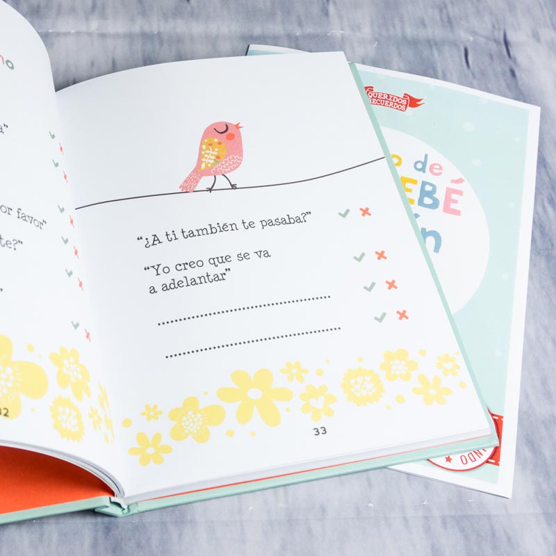 Regalos personalizados: Regalos con nombre: El libro de mi bebé con tarjeta personalizada