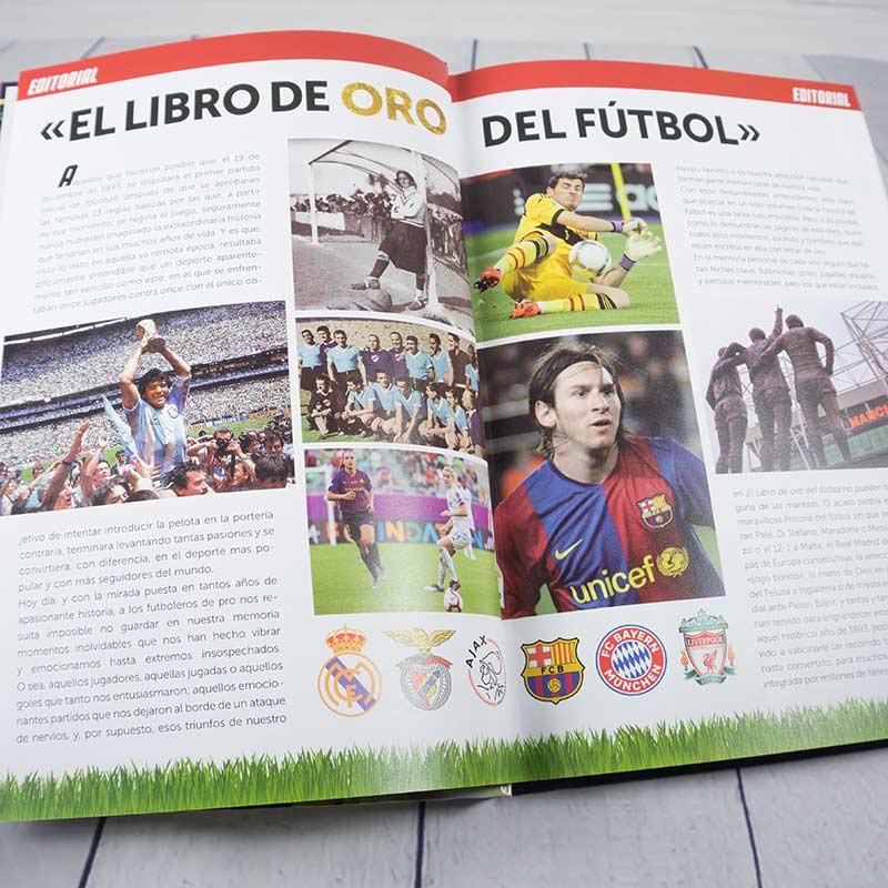 Regalos personalizados: Libros personalizados: El libro de oro del fútbol