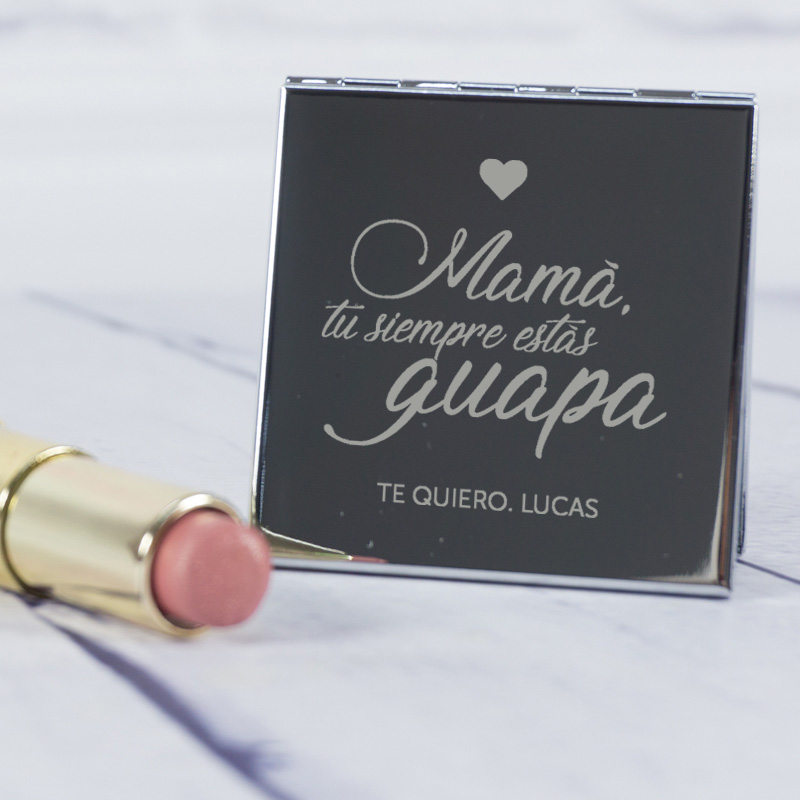 Regalos personalizados: Regalos con nombre: Espejo Mamá tu siempre... grabado