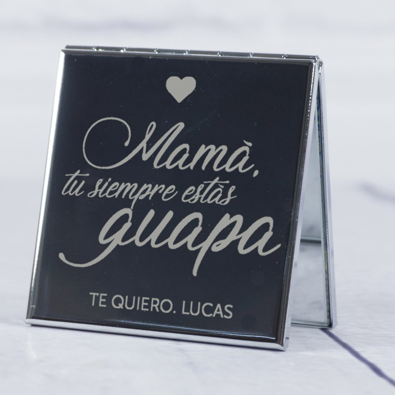 Regalos personalizados: Regalos con nombre: Espejo Mamá tu siempre... grabado