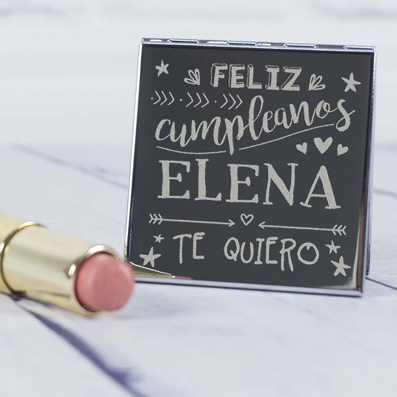 Regalos personalizados: Regalos con nombre: Espejo para cumpleaños personalizado