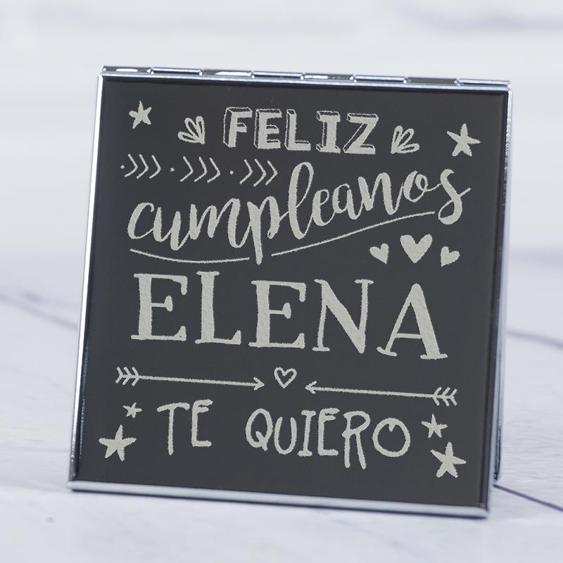 Regalos personalizados: Regalos con nombre: Espejo para cumpleaños personalizado