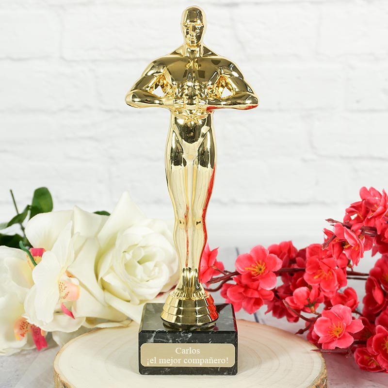 Regalos personalizados: Estatua Óscar personalizada para jubilación: Estatua Óscar personalizada para jubilación