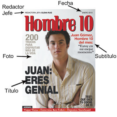 Regalos personalizados: Falsa portada DIGITAL de revista para él: Falsa portada DIGITAL de revista para él