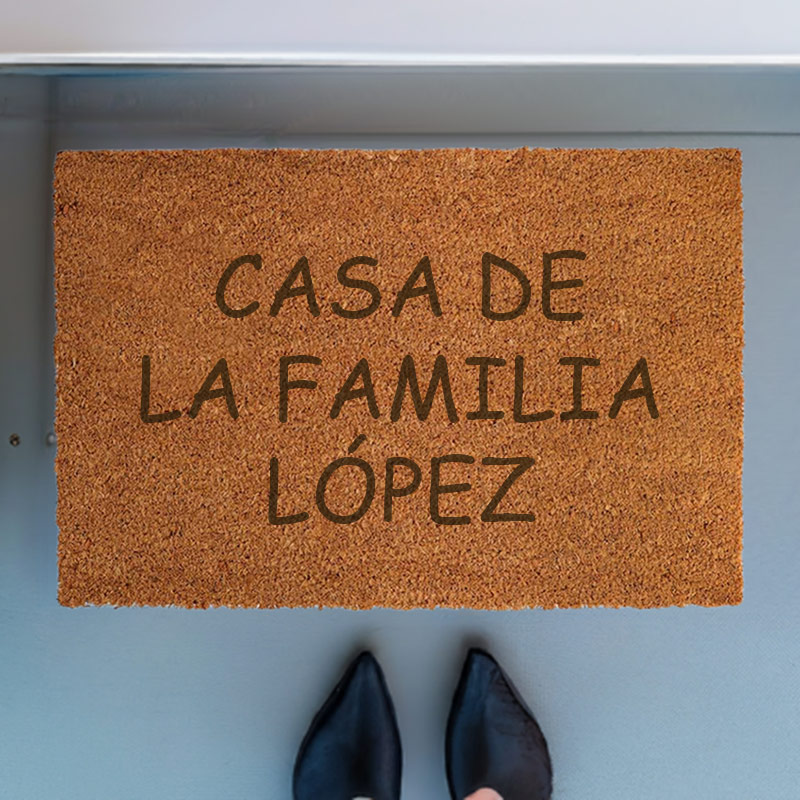 Regalos personalizados: Diseño y decoración: Felpudo de coco personalizado