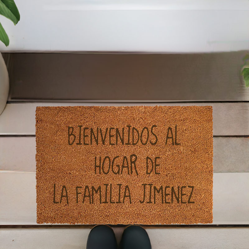 Regalos personalizados: Diseño y decoración: Felpudo de coco personalizado