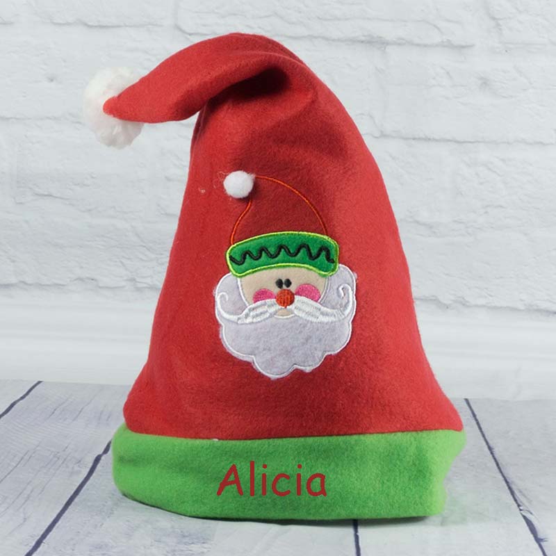 Regalos personalizados: Diseño y decoración: Gorro de Navidad infantil bordado