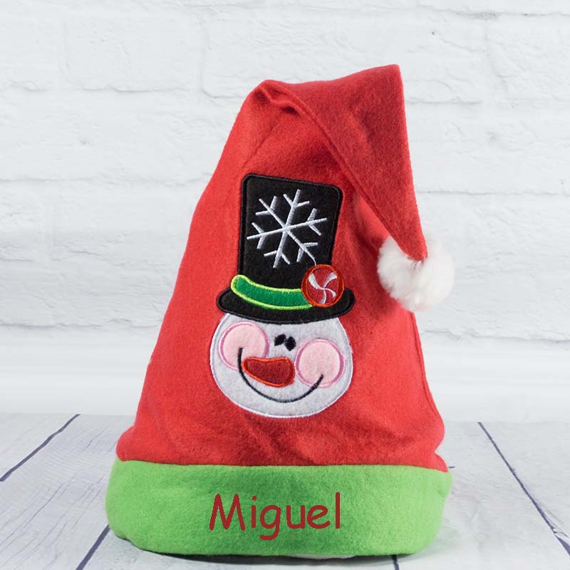 Regalos personalizados: Diseño y decoración: Gorro de Navidad infantil bordado