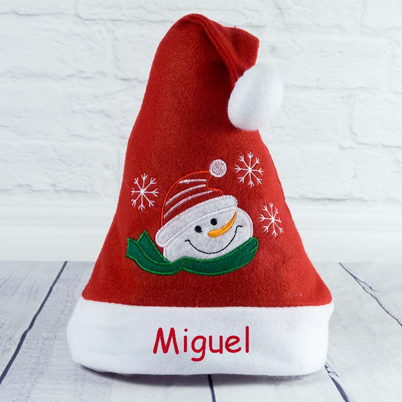 Regalos personalizados: Diseño y decoración: Gorro de Papá Nöel infantil bordado