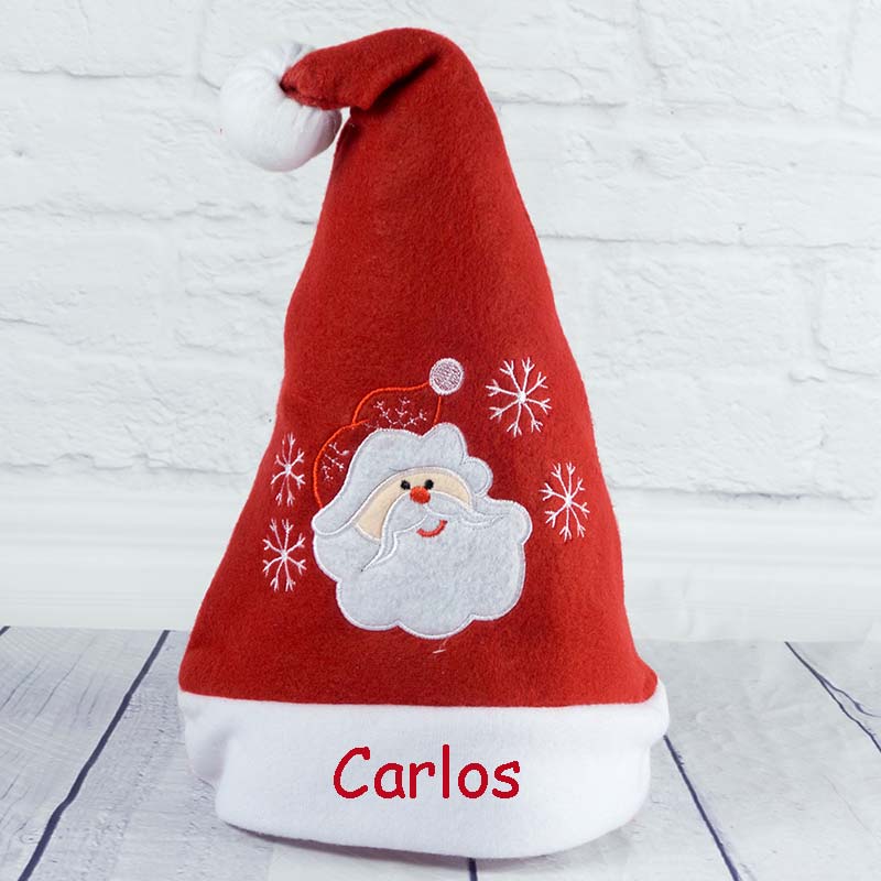 Regalos personalizados: Diseño y decoración: Gorro de Papá Nöel infantil bordado