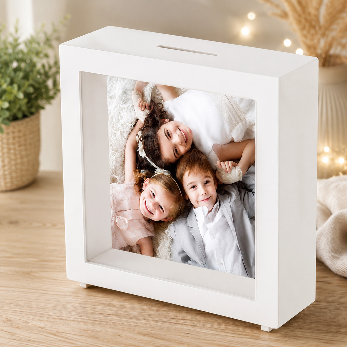 Hucha de madera personalizada para Comuni&oacute;n