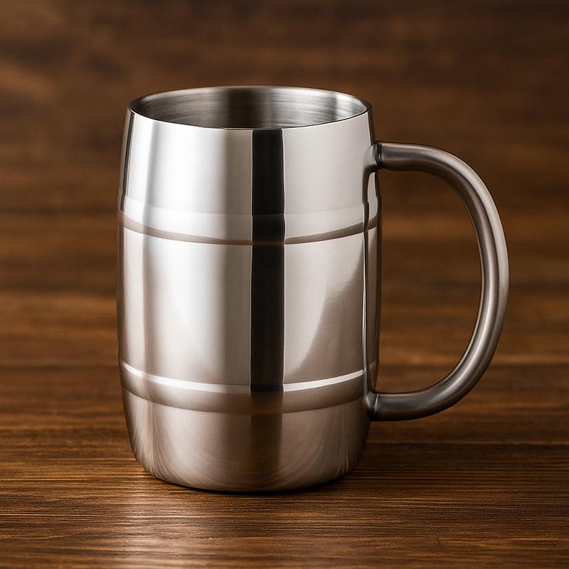 Regalos personalizados: Cristalería personalizada: Jarra cerveza de acero inoxidable
