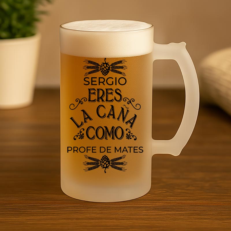 Regalos personalizados: Regalos con nombre: Jarra de cerveza personalizada divertida
