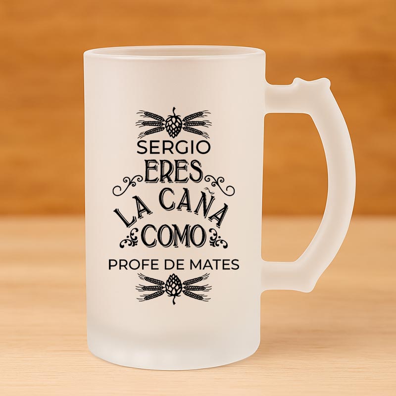 Regalos personalizados: Regalos con nombre: Jarra de cerveza personalizada divertida