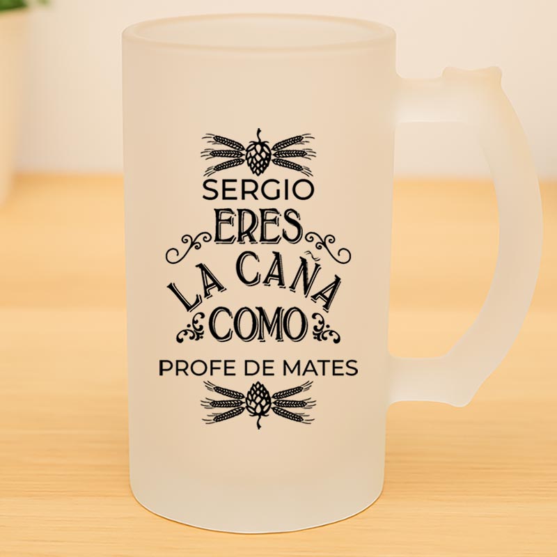 Regalos personalizados: Regalos con nombre: Jarra de cerveza personalizada divertida