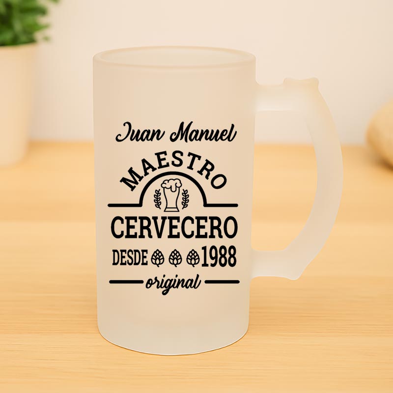 Regalos personalizados: Regalos con nombre: Jarra de cerveza personalizada 'Original'