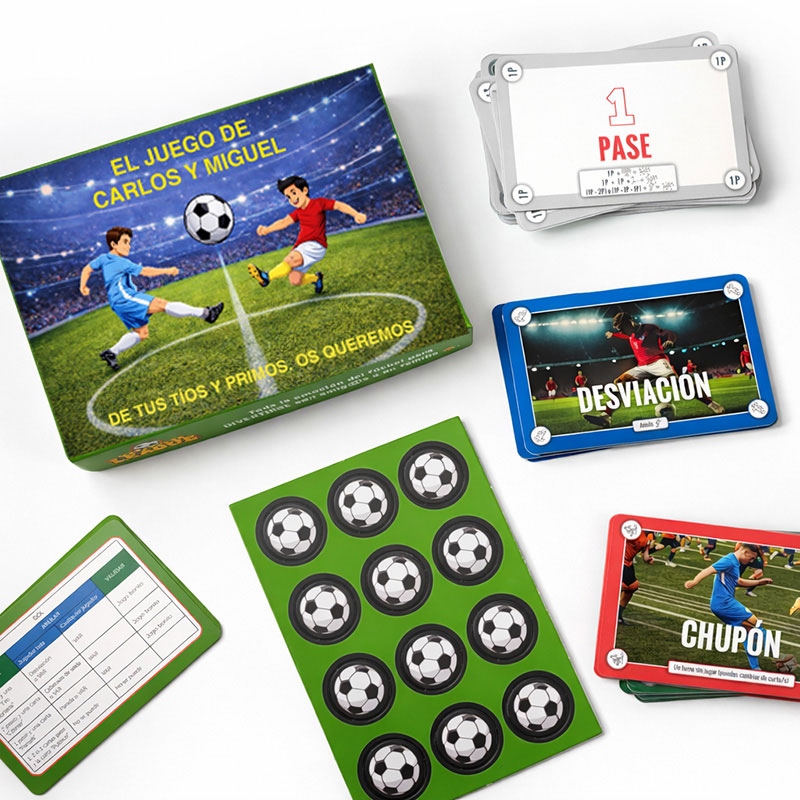 Regalos personalizados: Juego de Cartas de F&uacute;tbol Megasuper League Personalizado: Juego de Cartas de F&uacute;tbol Megasuper League Personalizado