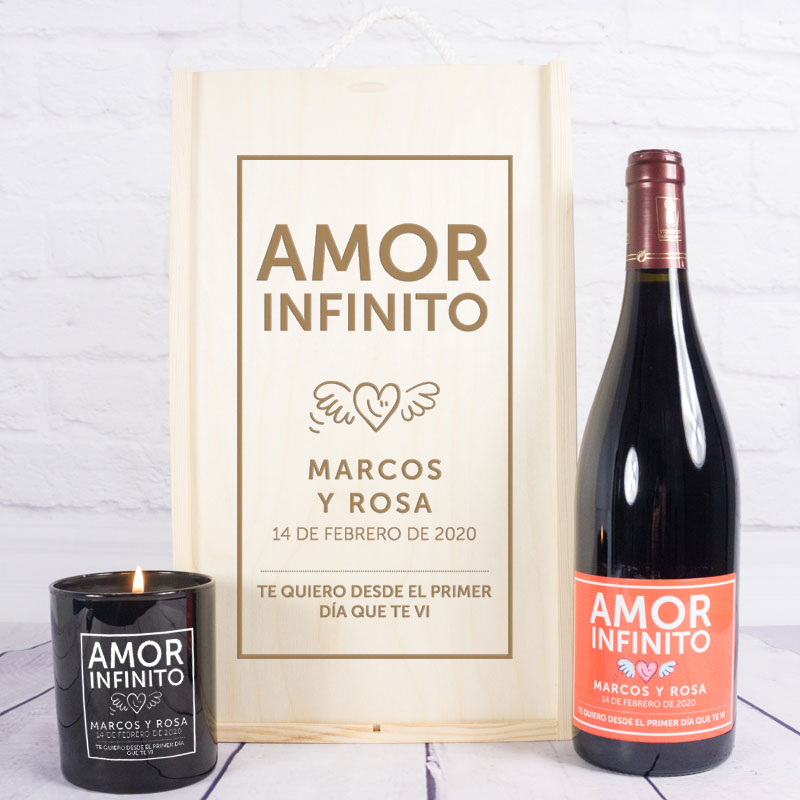 Regalos personalizados: Kits regalo: Kit Amor Infinito personalizado