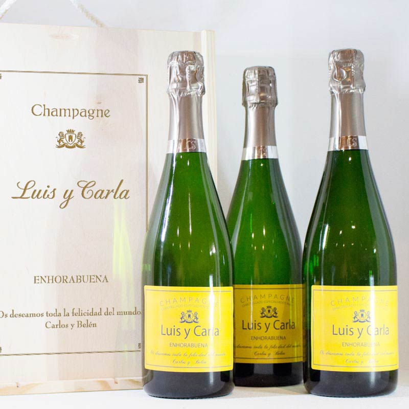 Kit de botellas de Champán personalizado