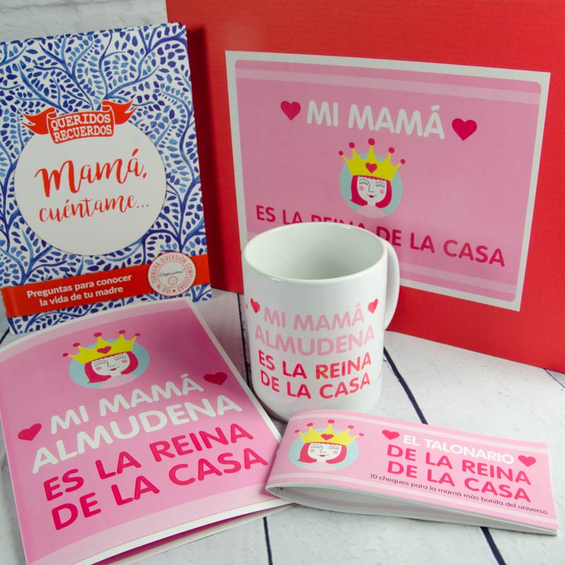 Regalos personalizados: Kits regalo: Kit mamá Reina de la casa personalizado