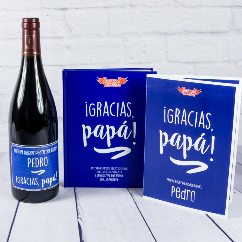 Regalos personalizados: Kits regalo: Kit gracias papá personalizado