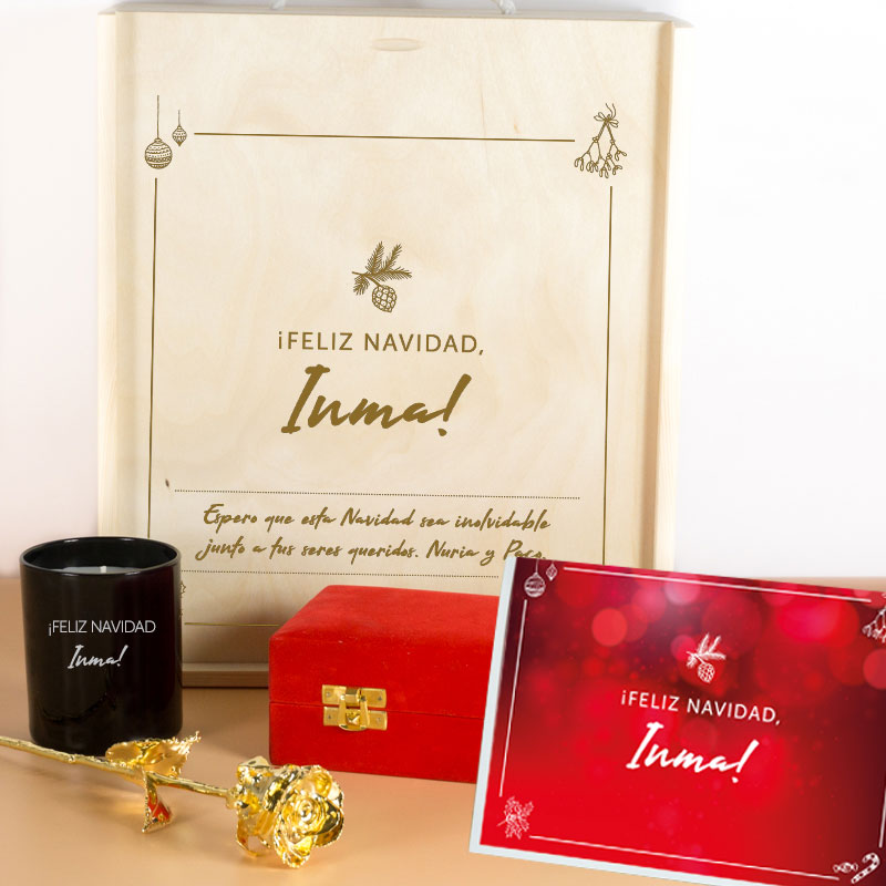 Regalos personalizados: Kits regalo: Kit Navidad Deluxe para mujer