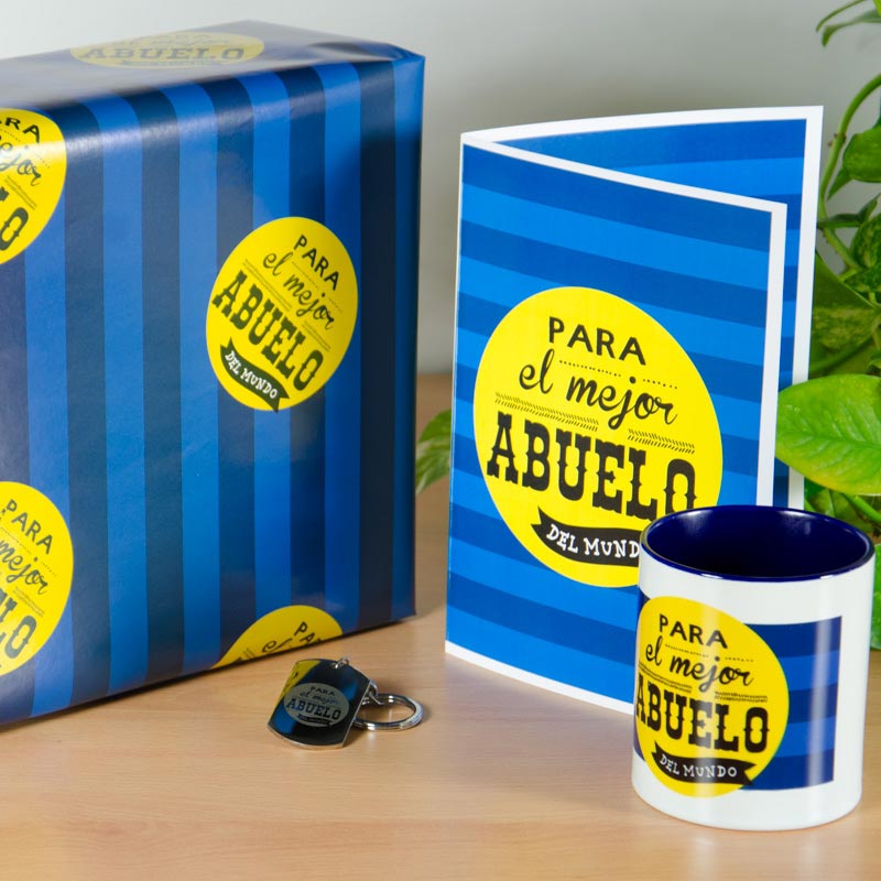 Regalos personalizados: Kits regalo: Kit para el mejor abuelo del mundo