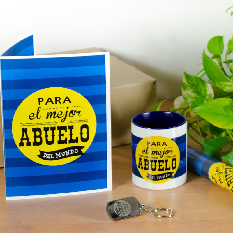 Regalos personalizados: Kits regalo: Kit para el mejor abuelo del mundo