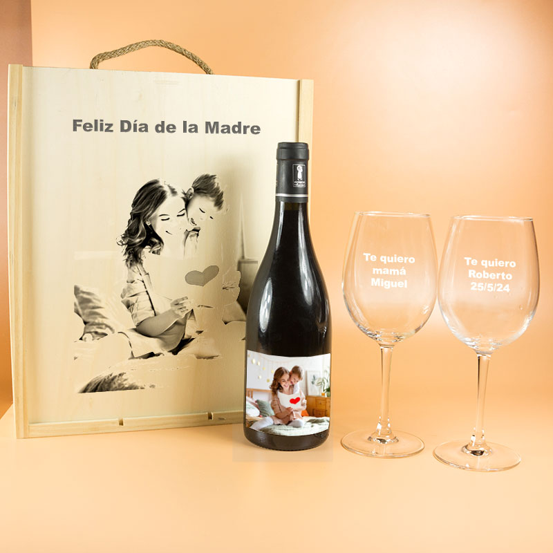 Regalos personalizados: Kits regalo: Kit personalizado con foto grabada