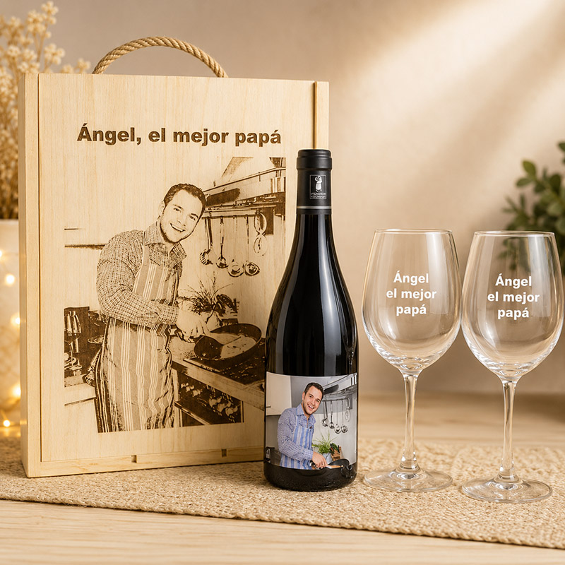 Kit personalizado con foto grabada