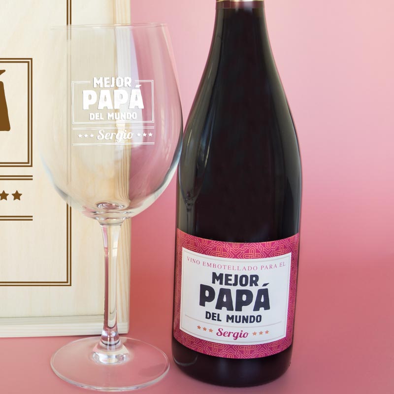 Regalos personalizados: Bebidas personalizadas: Kit personalizado 'Mejor Papá'