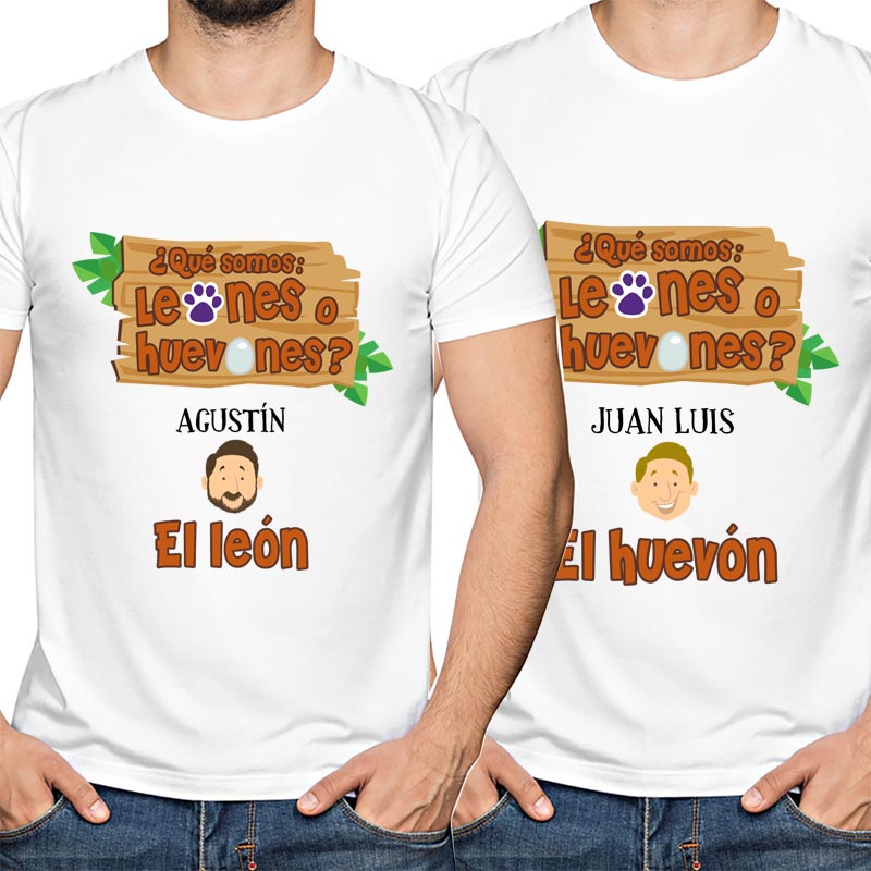 Regalos personalizados: Kits regalo: Kit '¿Qué somos leones o huevones?' personalizado