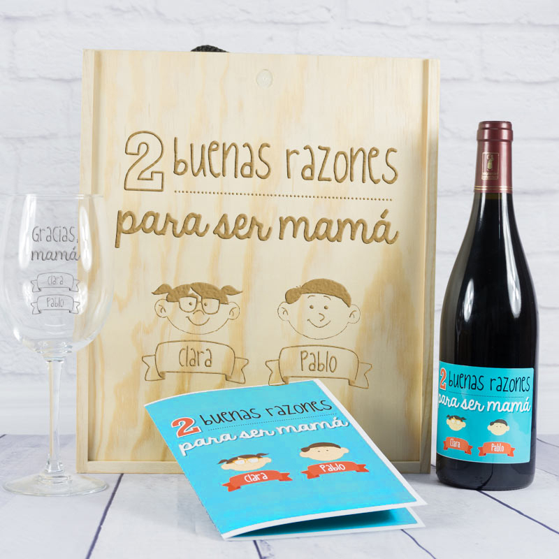 Regalos personalizados: Kits regalo: Kit Razones para ser mamá personalizado