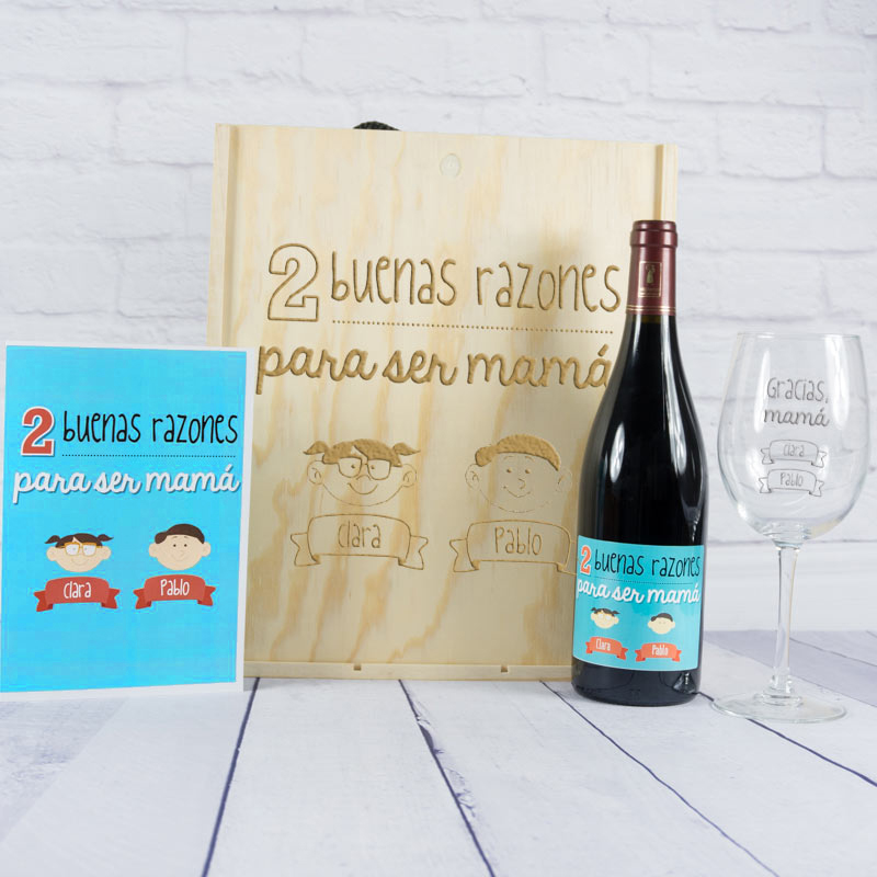 Regalos personalizados: Kits regalo: Kit Razones para ser mamá personalizado