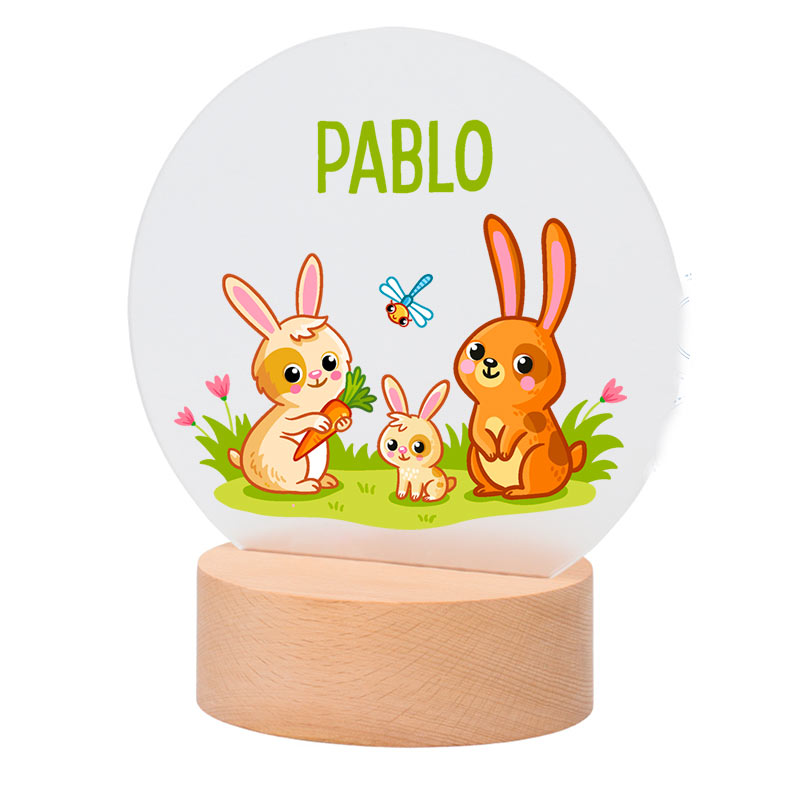 Regalos personalizados: Lámparas personalizadas: Lámpara infantil personalizada con nombre