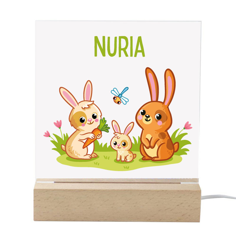 Regalos personalizados: Lámparas personalizadas: Lámpara infantil personalizada con nombre