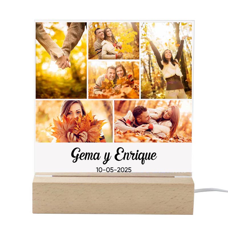 Regalos personalizados: L&aacute;mparas personalizadas: L&aacute;mpara personalizada con fotos
