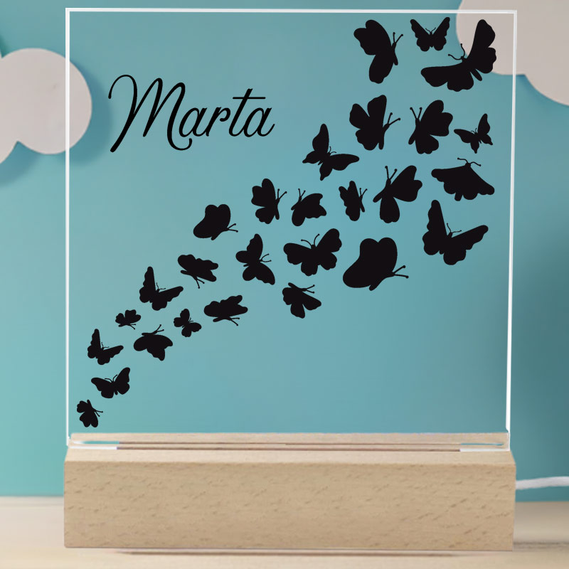 Regalos personalizados: Lámparas personalizadas: Lámpara personalizada con mariposas 