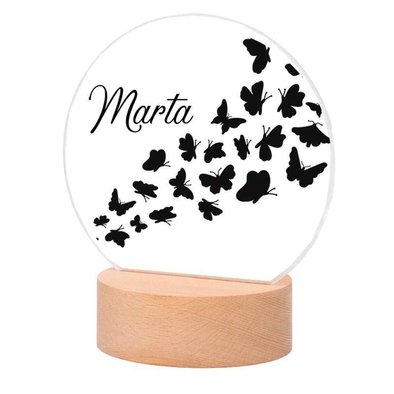 Regalos personalizados: Lámparas personalizadas: Lámpara personalizada con mariposas 