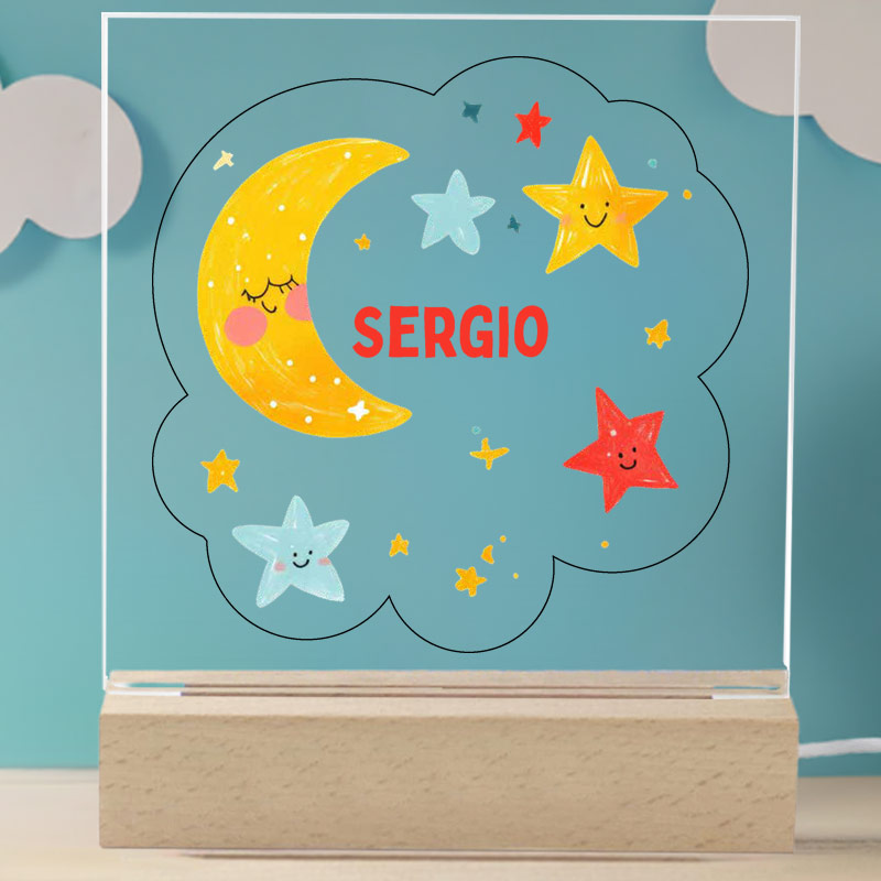 Regalos personalizados: Lámparas personalizadas: Lámpara personalizada infantil con nombre