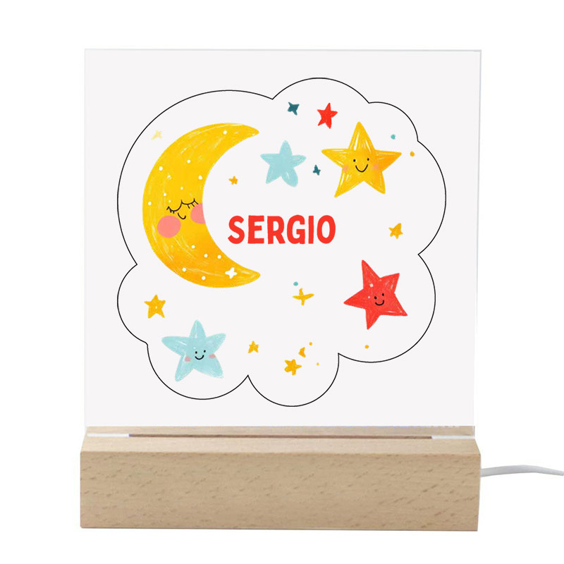 Regalos personalizados: Lámparas personalizadas: Lámpara personalizada infantil con nombre