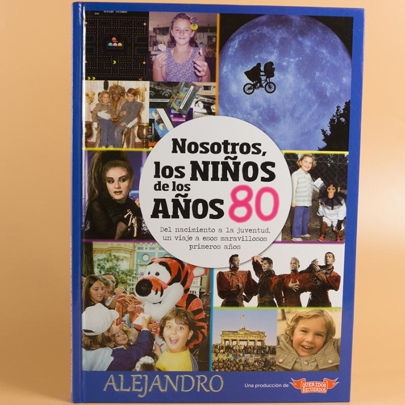 Regalos personalizados: Libros personalizados: Libro año de nacimiento grabado