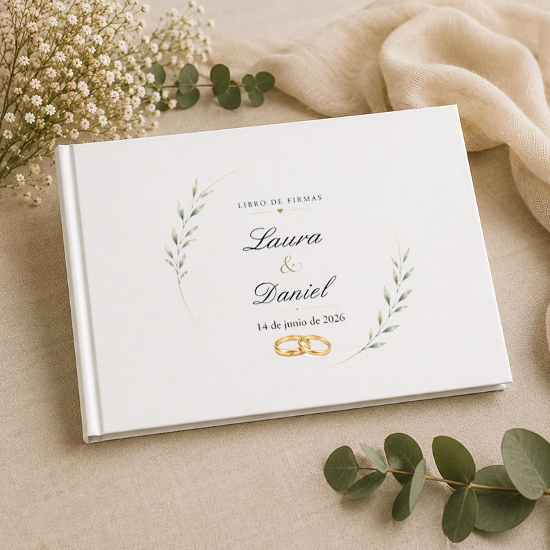 Regalos personalizados: Top ventas: Libro de firmas de boda personalizado
