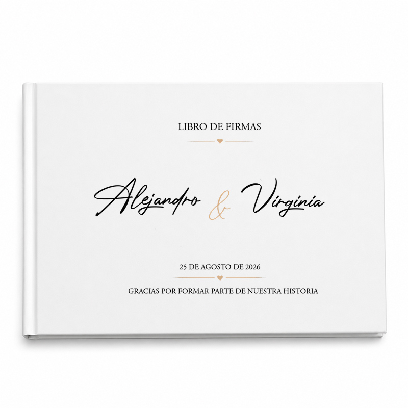 Regalos personalizados: Top ventas: Libro de firmas para boda personalizado