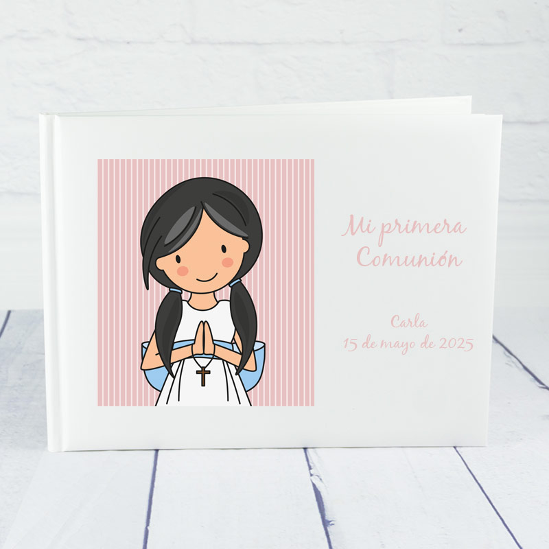 Regalos personalizados: Libros personalizados: Libro de firmas personalizado Comunión 'Niña'