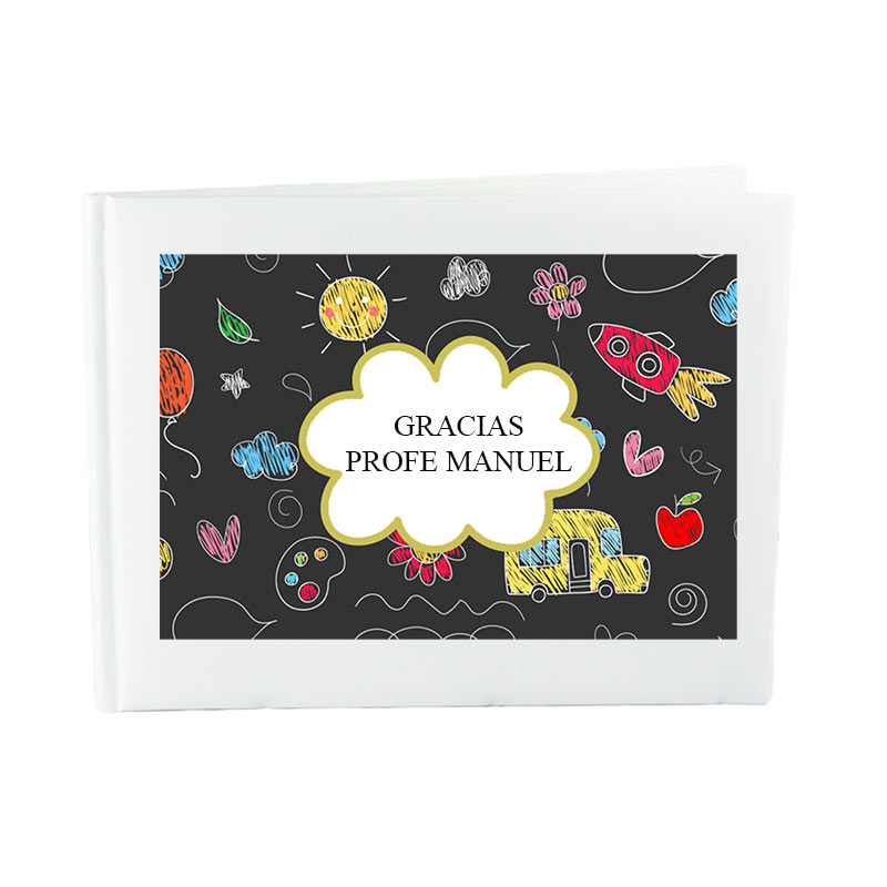 Regalos personalizados: Libros personalizados: Libro de firmas personalizado 'GRACIAS PROFE'