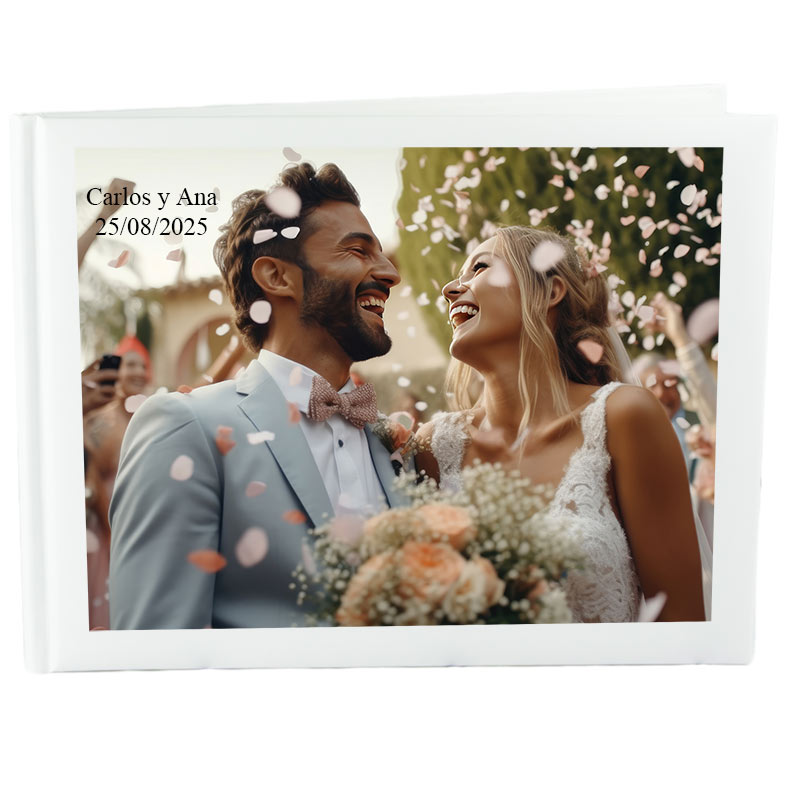 Regalos personalizados: Libros personalizados: Libro de firmas personalizado para Bodas
