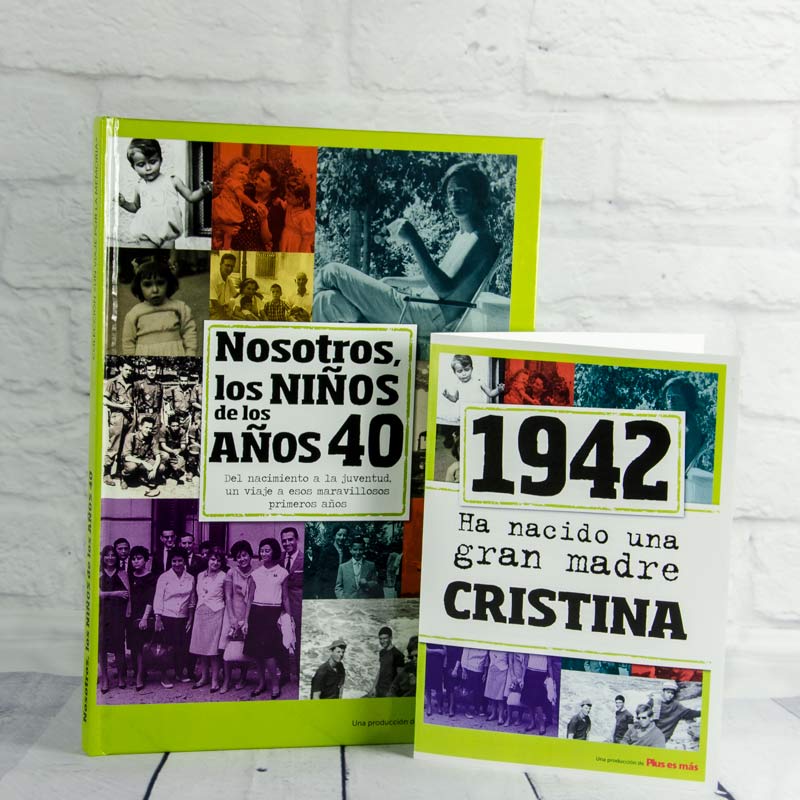 Regalos personalizados: Libro de nacimiento 1940 "Una gran madre": Libro de nacimiento 1940 "Una gran madre"